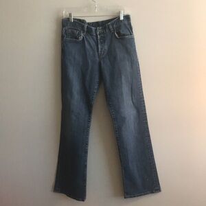 LUCKY Brand Gene Montesano Easy Rider Bootcut button up Jeans Women's Size 8